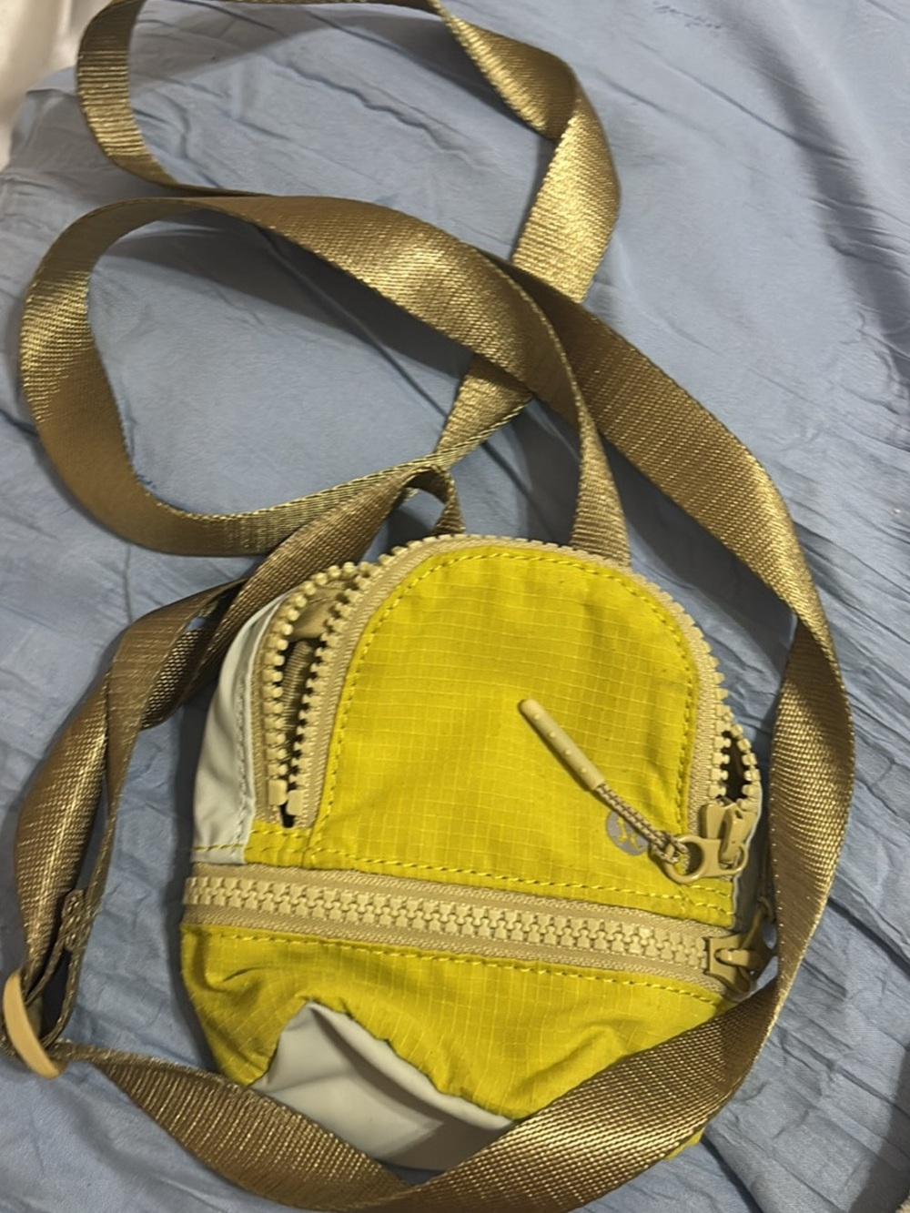 lululemon athletica Small Yellow Mini Crossbody Pouch
